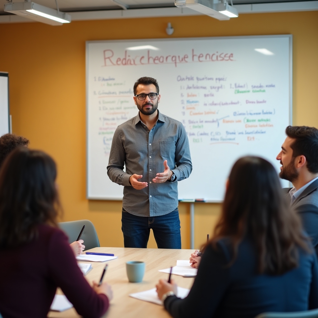 Esercitazione di comunicazione con gruppo internazionale
